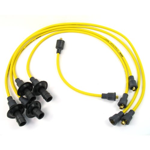 Pertronix Yellow 7mm Plug Wires for 4 Cyl VW w/Large Plug Ends - 704501