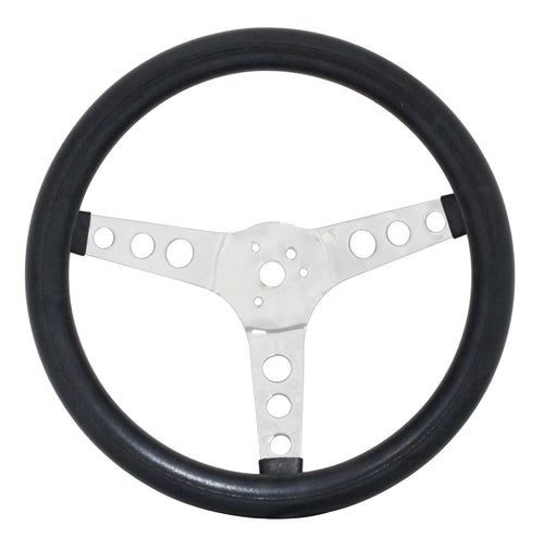 Empi 3 Spoke Steering Wheel 12-1/2 Inch Diameter 3-1/2 Inch Dish - 79-4112