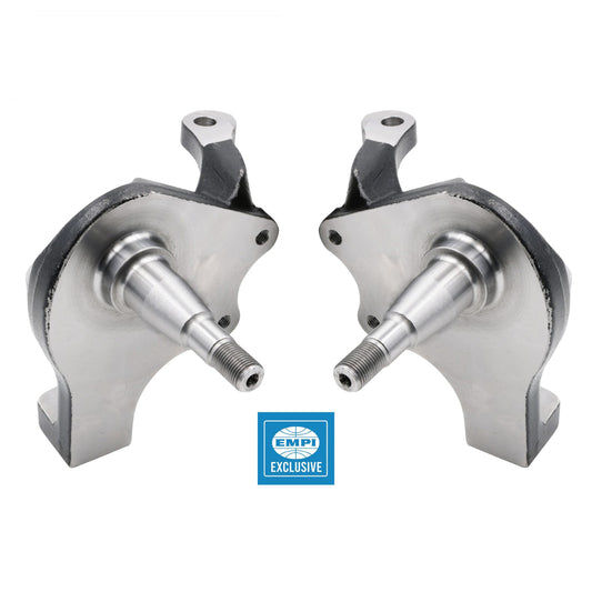 Empi Forged 2.5 inch Drop BJ Spindles for 66-77 Beetle Disc Brakes 22-3955-0