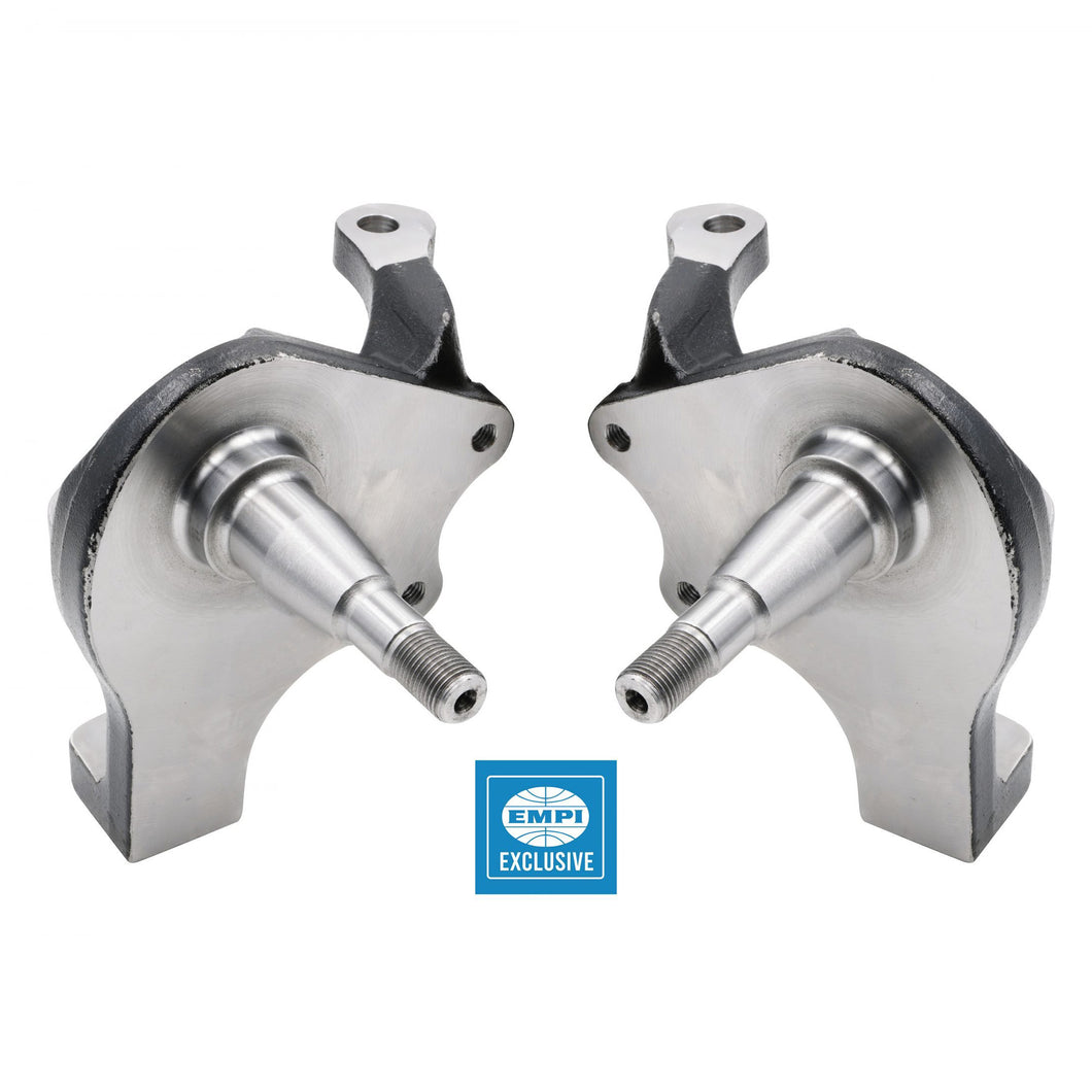 Empi Forged 2.5 inch Drop BJ Spindles for 66-77 Beetle Disc Brakes 22-3955-0