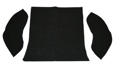Empi Black 3 Piece Rear Well Carpet Kit for 58-64 Beetle Sedan - 3914