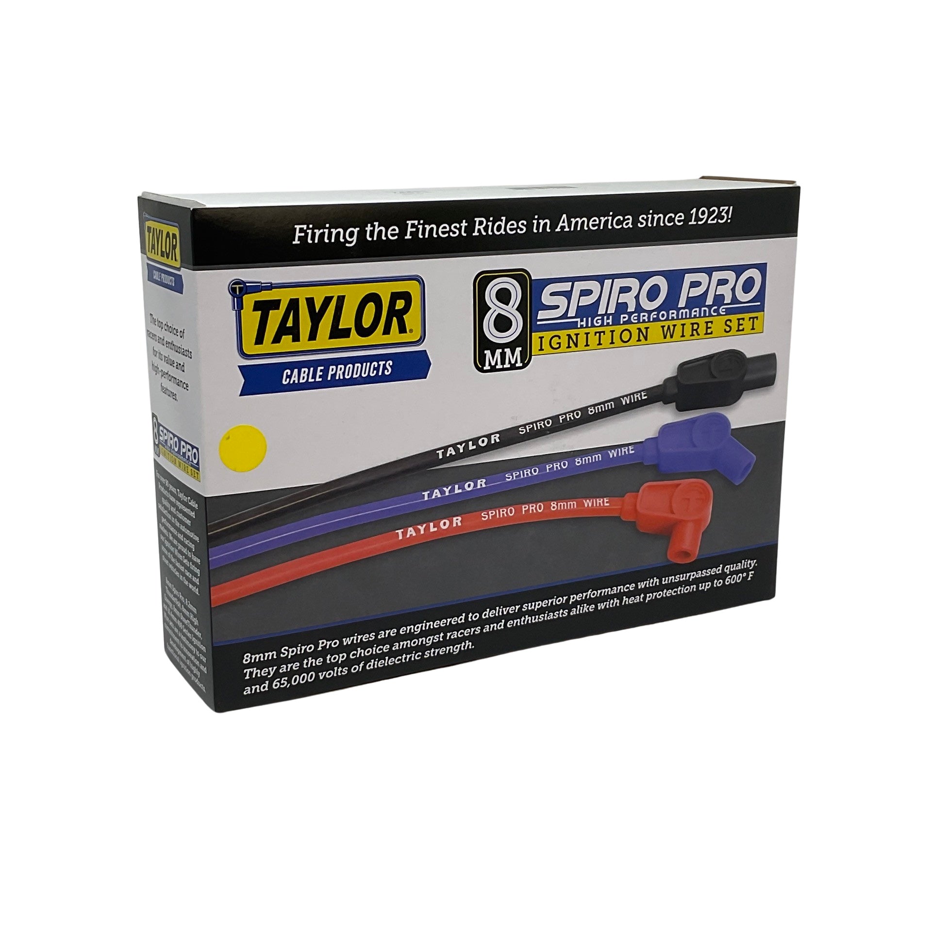Taylor Cable 74491 Yellow 8mm Spiro-Pro Spark Plug Wires for Type 1 Beetle