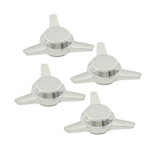 Load image into Gallery viewer, Empi 3 Spoke Chrome Knock Off Center Caps - Set of 4 - 9621
