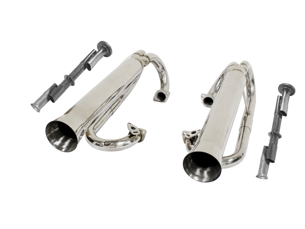 Empi 1-1/2 Inch Stainless Dual Racing Exhaust w/Inserts - 56-3709