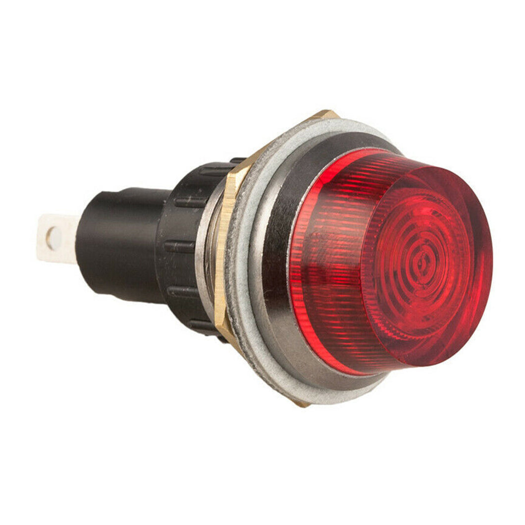 K4 Switches 1 Inch Red 12v Indicator Light Engraved OIL - 17-440-05