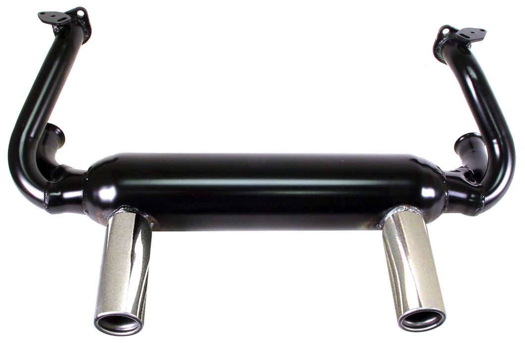 Empi 1-3/8 Inch 2 Tip GT Style Exhaust with Chrome Tips for VW Type 1 - 0034180