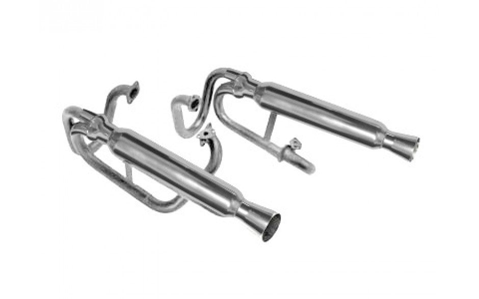 Buggy Dual Exhaust - Ceramic Coated - No Heat - 55-3373-0
