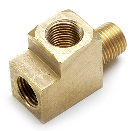Empi 1/8 NPT Brass Tee Adapter for Gauges and Senders - 9205