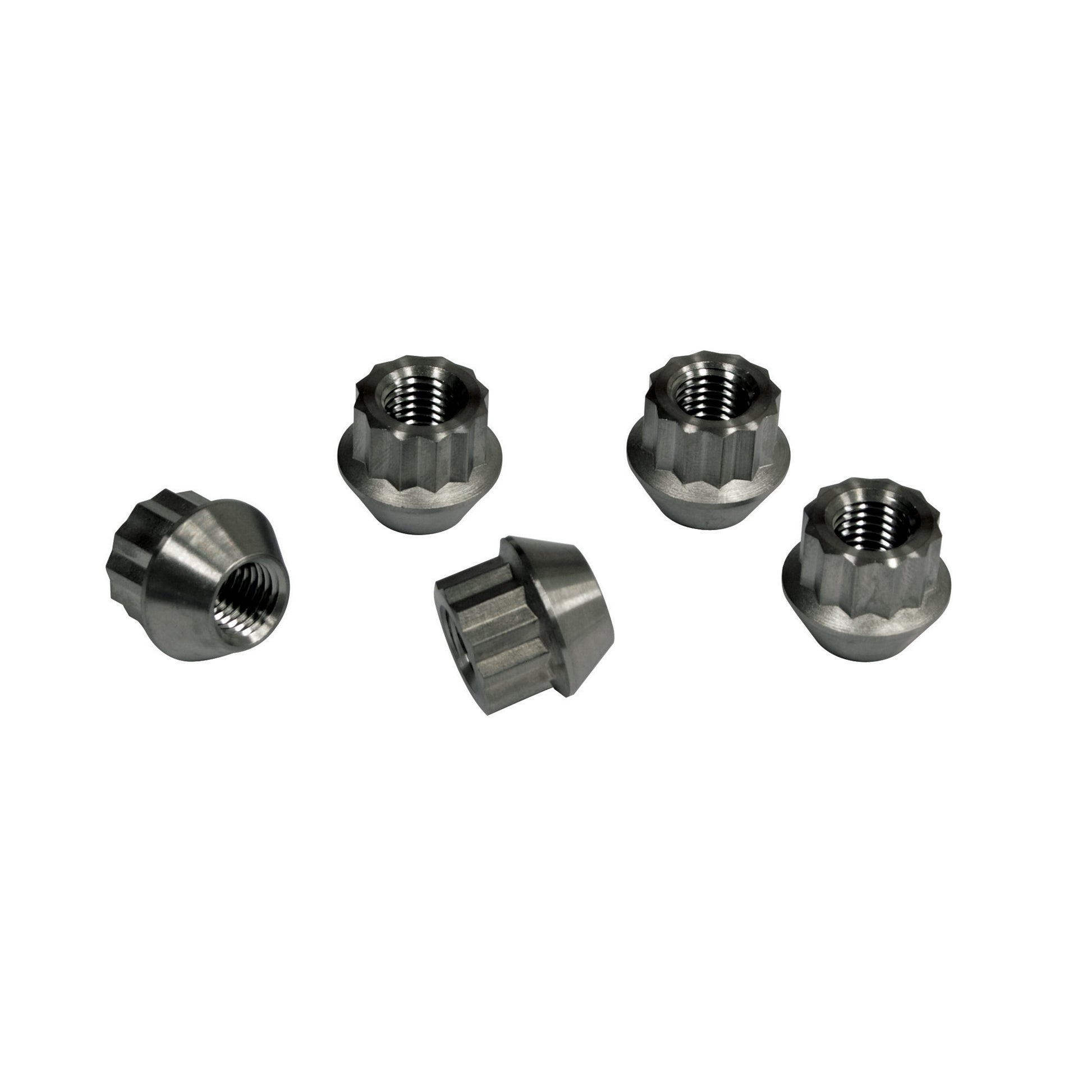 Empi 12mm-1.5 Black Alloy Lug Nuts 12 Point - 5 Pack 70-2881-0