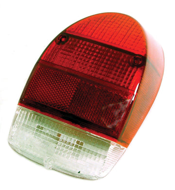 Empi Right Taillight Lens Red White for 1971-72 Beetle 113945242A - Each - 98-2026-B