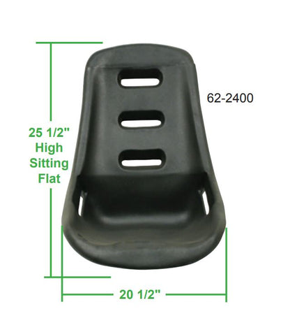 Empi Low Back Poly Bucket Seat 25.5in Tall 20.5in Wide - Each 62-2400-0