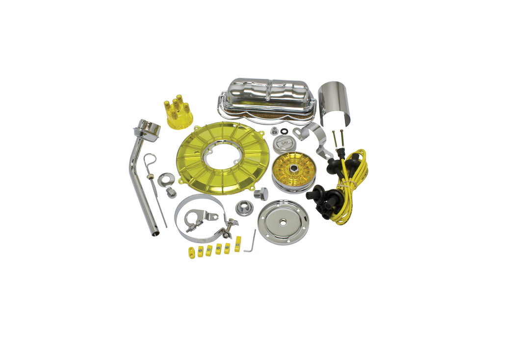 Empi Yellow Deluxe Engine Chrome Dress Up Kit for VW Type 1 - 8655