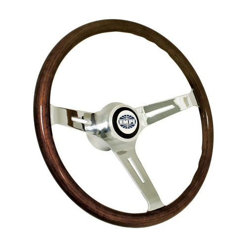 Empi 15 Inch 23mm Wood Grip Steering Wheel Kit for 60-74 Beetle 49-67 Bus - 79-4022-0
