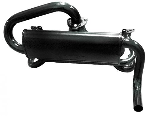 Empi 1-1/2 Inch Black Baja Exhaust w/Quiet Muffler Includes J Tubes - 0033680