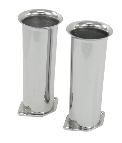 Chrome Velocity Stack 6 Inch Tall for IDF HPMX DLRA - Pair - 43-6056