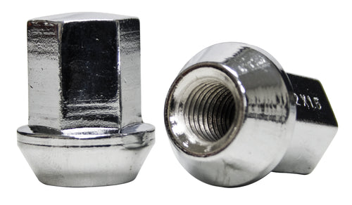 STEEL LUG NUTS,CHRM,12MM(5)
