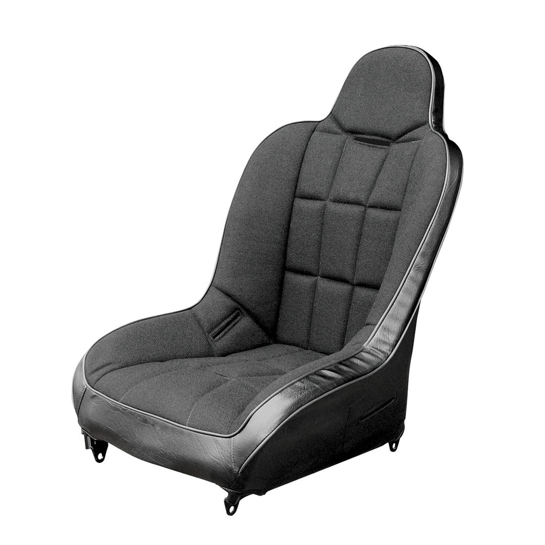 Race Trim Wide High Back Seat in Black Vinyl and Fabric - Each - 62-2794-0