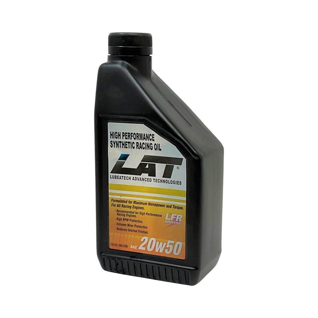 LAT 20W50 Racing Oil Full Synthetic High Zinc - 1 Quart - 20W50RO