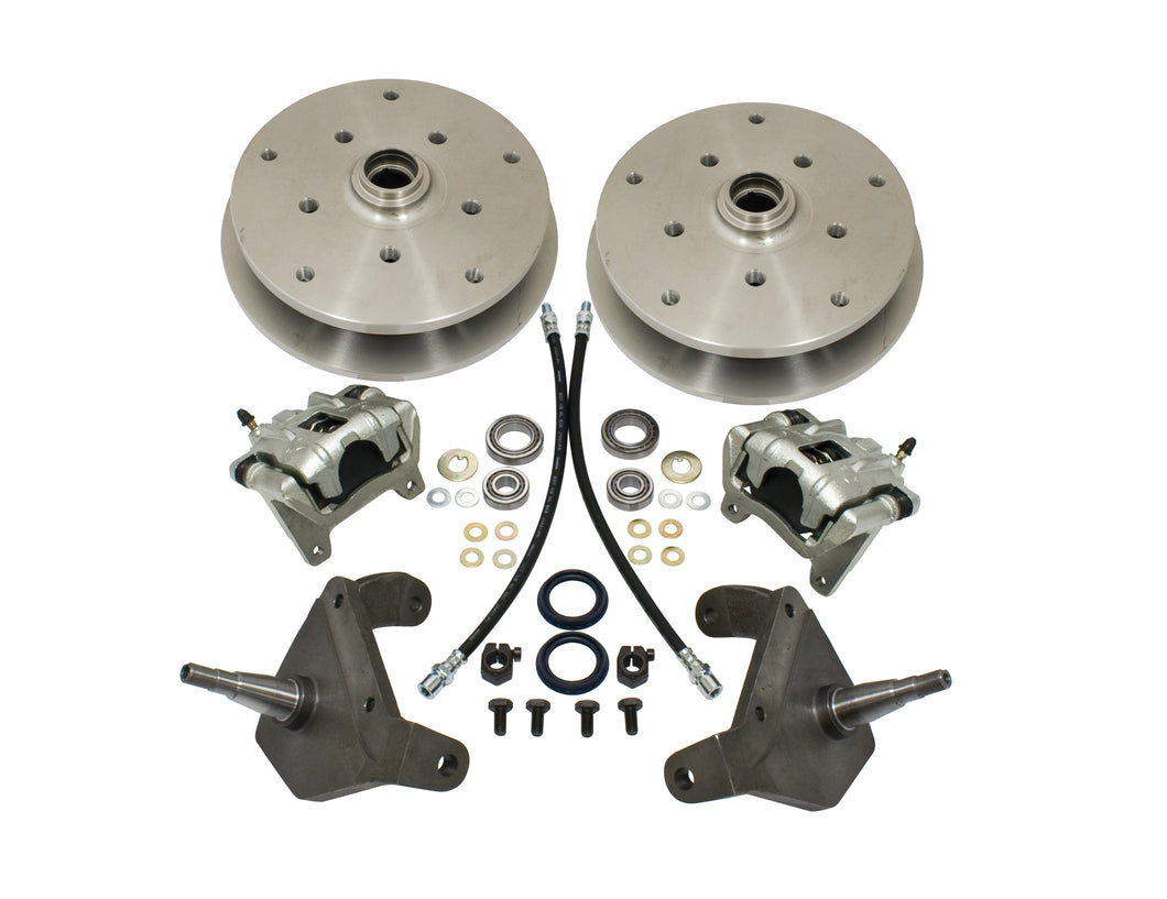 Empi 5x205/5x130 Drop Spindle Front Disc Brake Kit for Ball Joint Beam - 22-2926