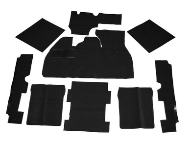 Empi Black 9-Piece Carpet Kit w/Footrest for 1973-77 Beetle Sedan 00-3912-0
