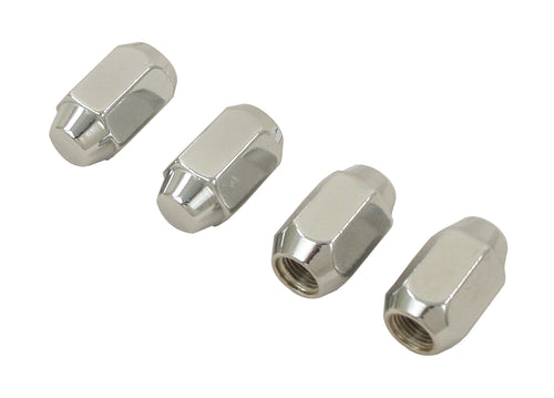 Empi 1/2in-20 Chrome Lug Nuts with 60 Degree Taper - 4 Pack - 9535