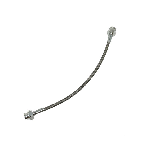 Stainless Braided 11 Inch Brake Hose Female-Female Metric Bubble Flare 11FF-SS