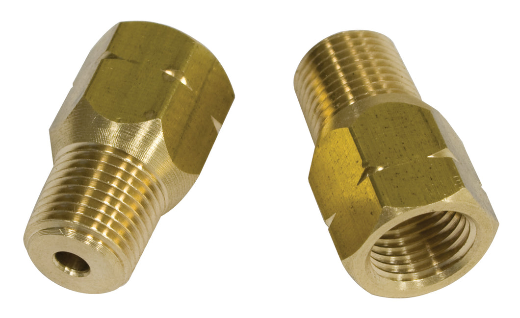 Empi 1/8 NPT Male to 10mm-1.0 Bubble Flare Female Fitting - Pair - 18-1102