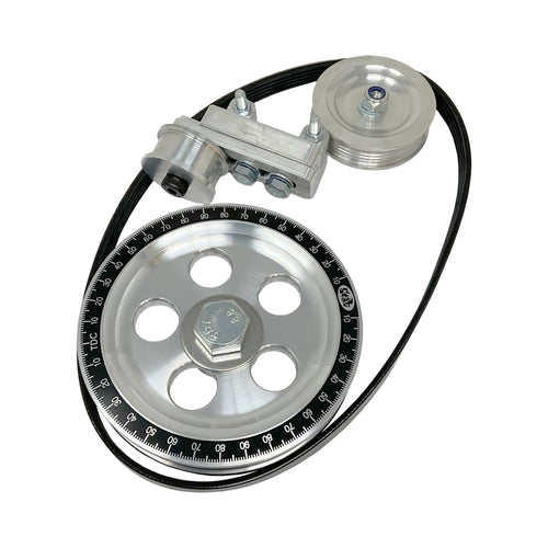 Scat Billet Serpentine Degree Pulley Kit for VW Type 1 - 80316