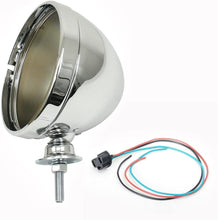 Load image into Gallery viewer, Pair 7&quot; Chrome Headlight Shells W/Halogen 60/55 Lights for Dune Buggy EMPI 9305 x2
