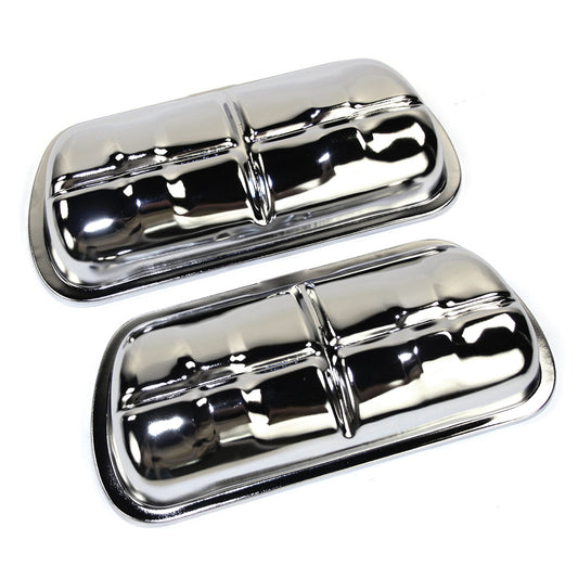 Empi Chrome Clip On Valve Covers for 1961-79 VW Beetle Ghia 00-8905-0