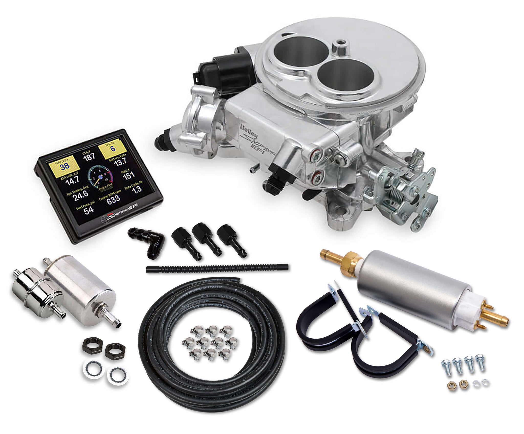 Holley Sniper EFI Kit Shiny Finish Holley Sniper EFI Kit Shiny Finish