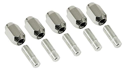 Empi 12mm Wheel Stud and Chrome Nut Kit 60 Degree Taper - 5 Pack - 9533