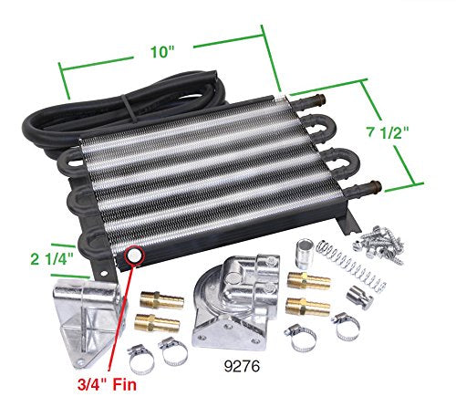EMPI 8884 Black 2-Piece Doghouse Oil Cooler Kit For VW Buggy Ghia Thing Trike
