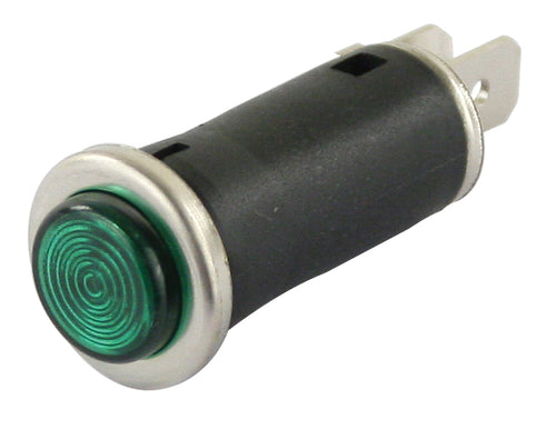 Empi Green 12V Indicator Dash Light - Fits 1/2 Inch Hole - 9371