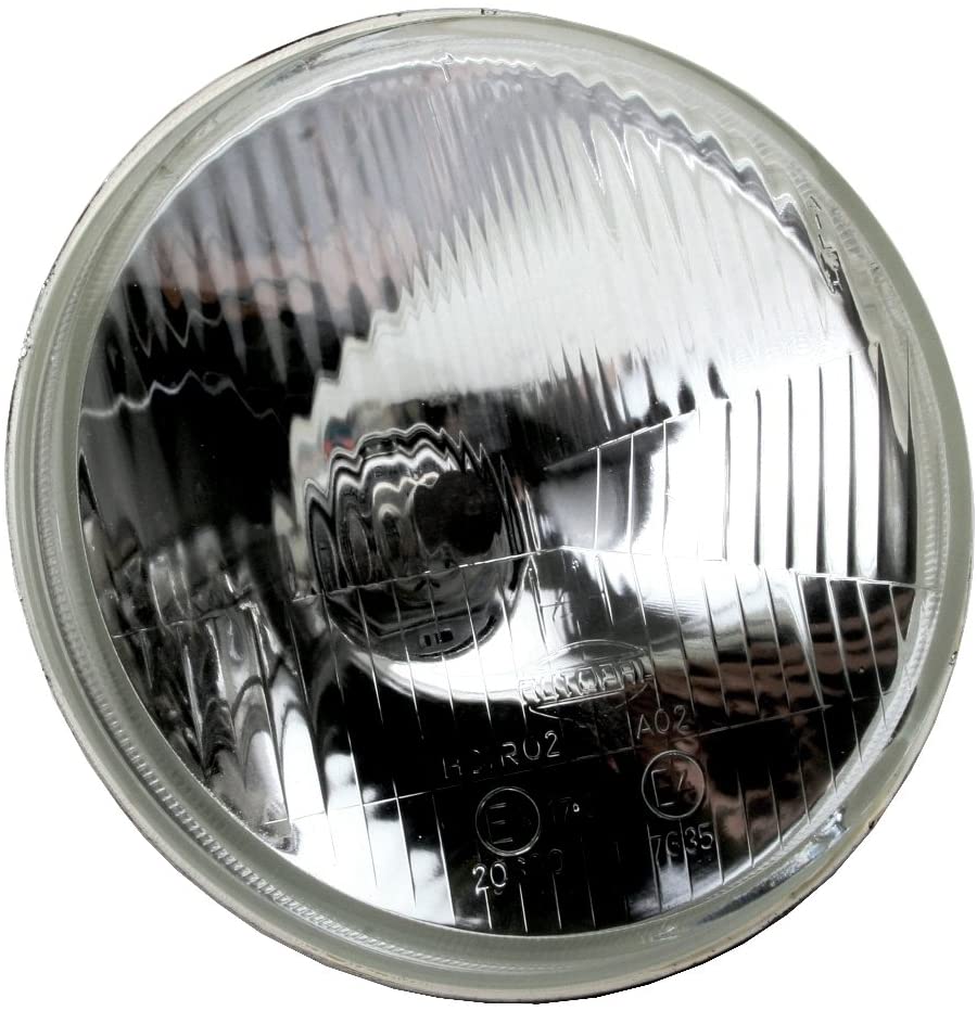 Pair 7 Inch Chrome Headlight Shells W/Halogen 60/55 Lights for Dune Buggy EMPI 9305 x2