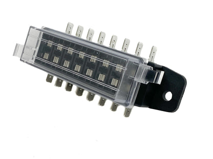 8 Blade Fuse Box (ATC/ATO) 12 Volt W/Cover 45 Amp 4 7/8 L x 1 5/8 W x 1 7/8 T