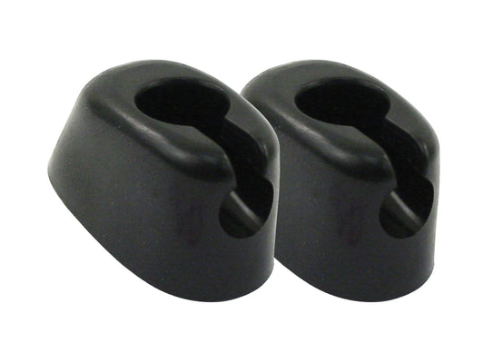 Early VW Sun Visor Mounting Clips, Black PR.    	00-4430-0