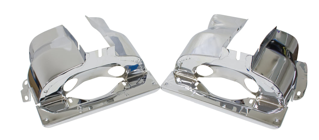 Empi Chrome Dual Port Cylinder Shroud Covers for VW Type 1 - 9063