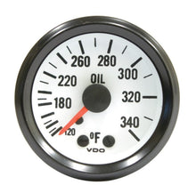 Load image into Gallery viewer, VDO 2-1/16in Oil Temperature Gauge 120-340 Degree - V180208
