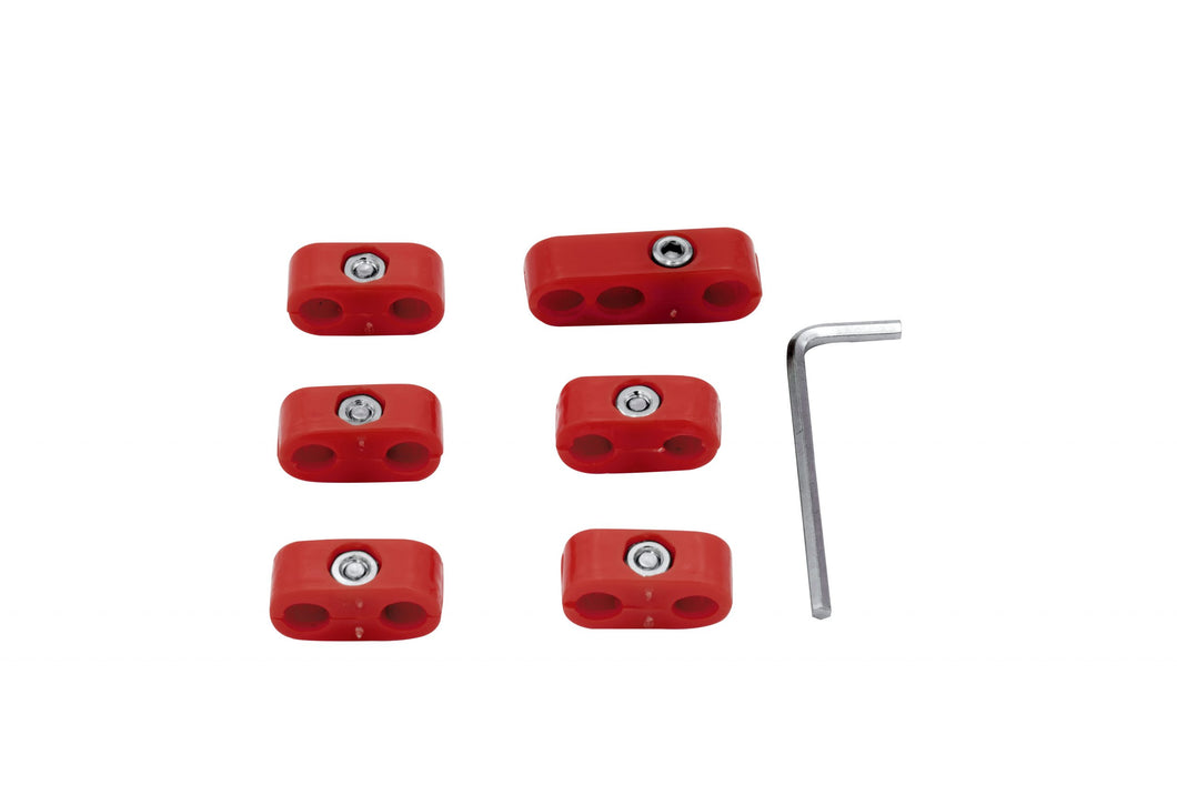 Empi Red Spark Plug Wire Separators - 6 Pieces - 8748