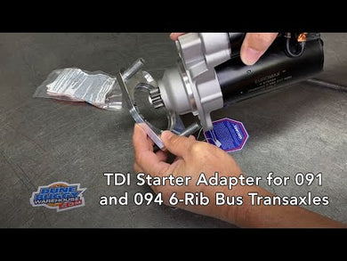 TDI Heavy Duty Starter and Adapter Kit for VW 091 and 094 Transaxles - TDI6RIB