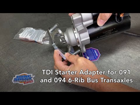 TDI Heavy Duty Starter and Adapter Kit for VW 091 and 094 Transaxles - TDI6RIB